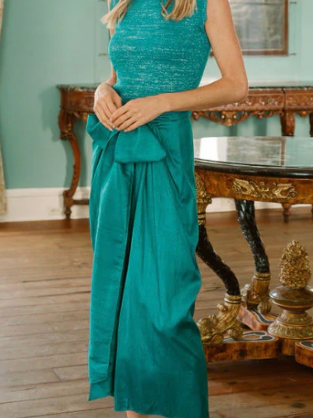 Julia Amory Cartagena Silk Skirt View 2